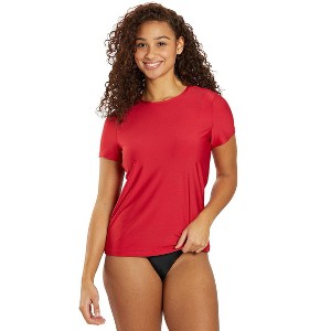 Sporti Women's S/S UPF 50+ Comfort Fit Rash Guard - 1 of 4
