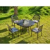 ARTPLAN Outdoor Chair Cushions for Patio Furniture, Waterproof Outdoor Cushions, Round Corner Patio Chair Cushions Set of 4 with Ties,16"x18.5"x3" - 2 of 4