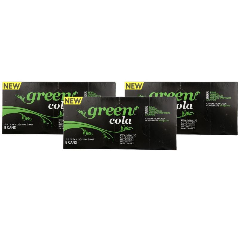Green Cola - Case of 3/8 pack, 12 oz, 1 of 3