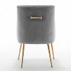 Modern Dining Chairs Set of 4, Upholstered Accent Chair Tufted Back Armless Chair with Back Pull - 4 of 4