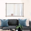 Howard Elliott Allen Andrews Isarno Large Rectangular Decorative Metal Industrial Mirror: 44x34", Iron Frame, No Assembly Required - 2 of 4
