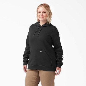 Dickies Women's Plus Water Repellent Sleeve Logo Hoodie - 1 of 3
