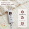 Heated Blanket Electric Blanket Throw, 6 Heating Levels & 9 Hours Auto Shut Off, Cozy Soft Fleece Fast Heating Blankets Gift, Machine Washable - 3 of 4