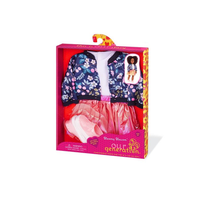 Our Generation Bloomy Blossom Floral Jacket &#38; Skirt Outfit for 18&#34; Dolls, 6 of 9