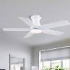 46 Inches Modern Flush Mount Ceiling Fan with Light and Remote,for Living Room,Kitchen,Dining Room,Patio - 2 of 4