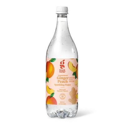 Ginger Peach Sparkling Water - 1L Bottle - Good & Gather™