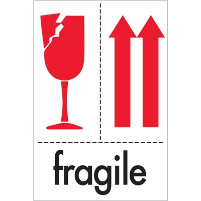 fragile labels roll