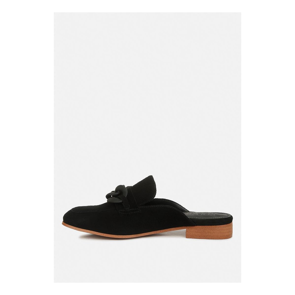 Женские туфли Rag & Co Womens Krizia Chunky Chain Suede Slip On Loafers 8 — фото 4