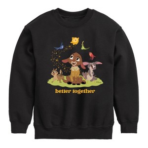 Boys' - Disney - Better Together Valentino Graphic Long Sleeve Fleece Sweatshirt - 1 of 4