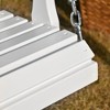 Outsunny 46" 2-Person Porch Swing Wooden Patio Swing Bench with Cup Holders, Slatted Design, & Chains Included, 440lb Weight Capacity - 4 of 4
