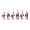 Melrose Santa with Cardinal Bird Ornament (Set of 6) - 3 of 4