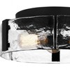 Quoizel Lighting Angora 3 - Light Flush Mount in  Matte Black - 3 of 4