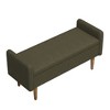 NicBex Modern 46" Storage Bench Accent Stools with Velvet Fabric for Bedroom and Entryway - 4 of 4