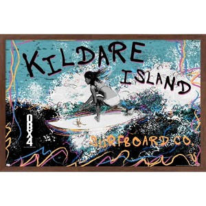 Trends International Netflix Outer Banks: Season 4 - Female Kildare Island Surfboard Co. Framed Wall Poster Prints - 1 of 4