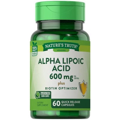 Nature's Truth Alpha Lipoic Acid 600mg | 60 Capsules : Target