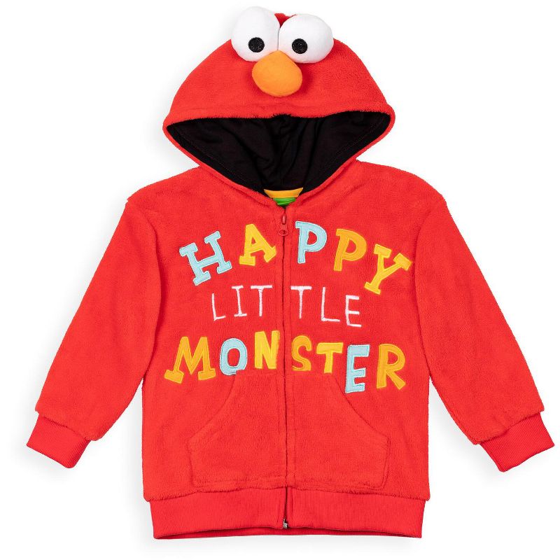 Sesame Street Cookie Monster Zip Up Hoodie Toddler, 1 of 9