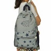 Slickblue Fabric Outdoor Backpack, Zipper Interior & Front Pocket, School Daypack, Practical, Gray, 15" x 14.5" x 5.5" - 4 of 4