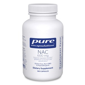Pure Encapsulations NAC 600 mg - for Lung Health & Immune Support, Liver Support & Antioxidants* - with Freeform N-Acetyl-L-Cysteine - 1 of 4