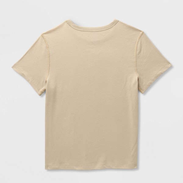 Paquete de 2 playeras de manga corta adaptables con gráfica para niños - Cat & Jack™ café/gris 2
