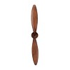 42" x 5" Metal Airplane Propeller 2 Blade Wall Decor with Aviation Detailing Brown/Gold - Olivia & May: Industrial Style, Vertical Display - 3 of 4