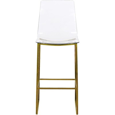 Lumen 42" Gold Metal and Acrylic Counter Stool