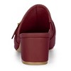 Allegra K Women's Pointed Toe Slip-on Block Heel Mules - 4 of 4