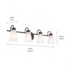 Kichler Lighting Erma 4 - Light Vanity in  Olde Bronze - 2 of 4