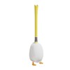 Creative Diving cartoon duck silicone toilet brush Household Bathroom with base cleaning kit Wall-mounted toilet brush - 4 of 4