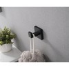 LunaLulinlk 5 - Piece Bathroom Hardware Accessories Set Matte Black + Stainless Steel Black - 4 of 4