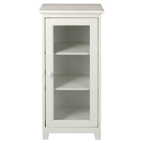 3 shelf glass door folding cabinet