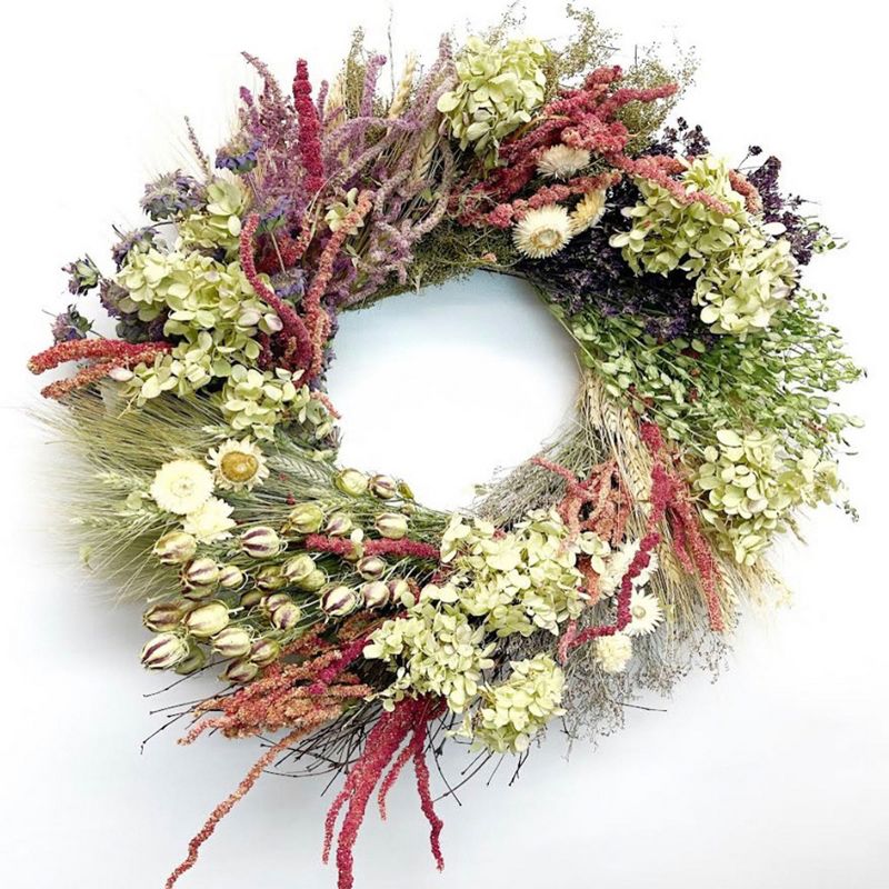 National Tree Company 22 Inch Seasonal Natural Floral Wreath Decor, 1 of 6