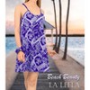 LA LEELA Women's Vacay Holiday Beach Summer Beachwear Sleeveless Casual Dress Honeymoon Nightshirts Mini Slip Nighty - 2 of 4