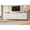 Dresser for Bedroom, 53.5" Wide Dresser Organizer, 7 Drawer with Golden Metal Handle and Legs, Modern Chest of Drawers for Closet, Hallway - 3 of 4