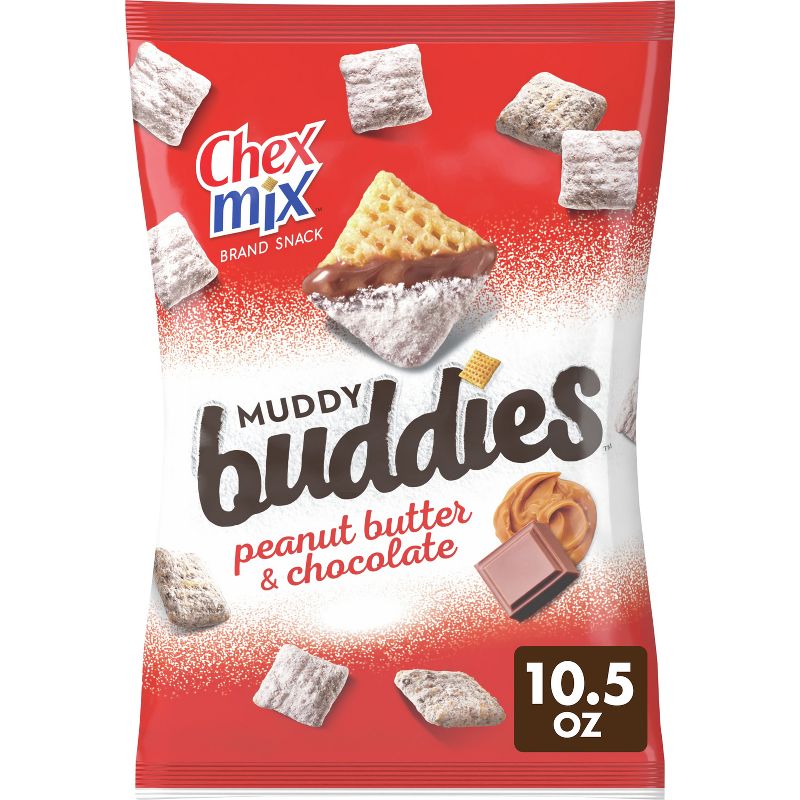 Chex Mix Peanut Butter & Chocolate Muddy Buddies Snack Mix - 10.5oz, 1 of 15