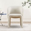 Okak Modern Teddy Dining Chair Accent Chair Single Sofa Chair, Comfy Upholstered Side Chair for Dining/Living Room Bedroom Reception - 2 of 4