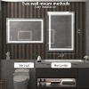 Maxax Atherton Modern Frameless Anti-Fog LED Lighted Dimmable Wall Mounted Bathroom Vanity Mirror - 2 of 4