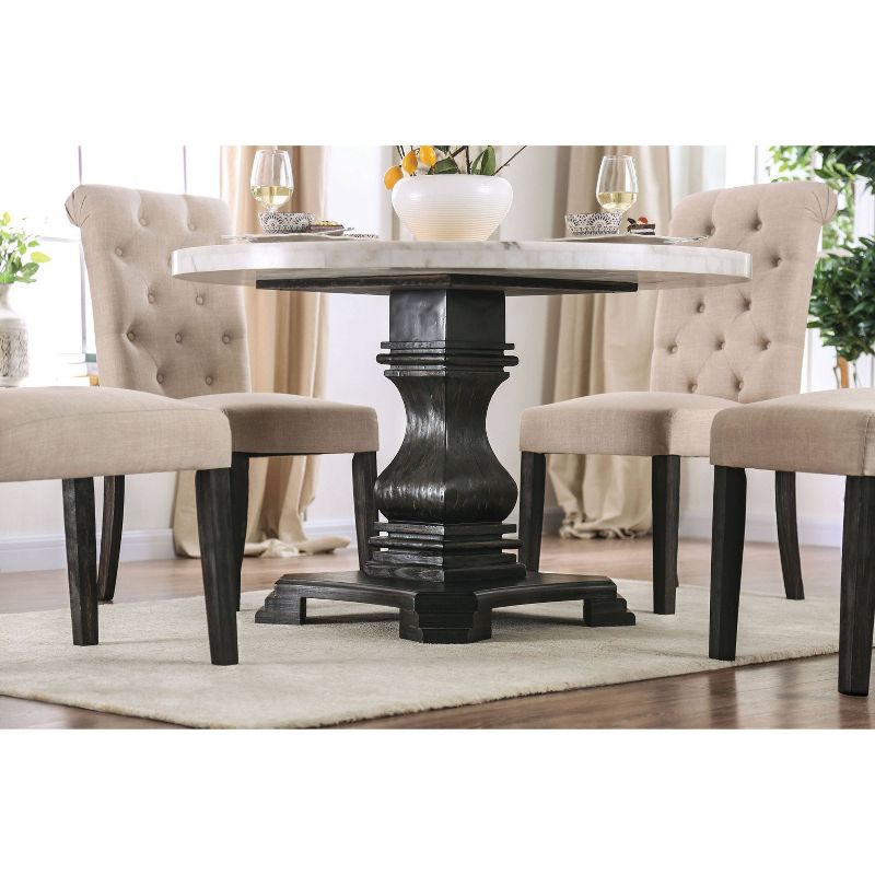 Buckley Round Dining Table White/Black - HOMES: Inside + Out, 3 of 14