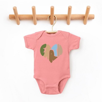 The Juniper Shop Earth Heart Baby Bodysuit