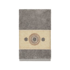 Linum Home Textiles 100% Turkish Cotton ISABELLE Embellished Towel Set - 1 of 2
