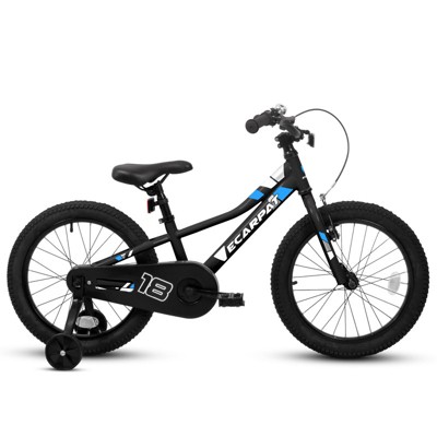 Aukfa 18 Inch Kids Bike for Boys Girls Ages 3-5 Years 1-Speed Childrens Bicycle with Training Wheels & Dual Brakes