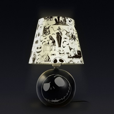 The Nightmare Before Christmas Jack Face Table Lamp (Includes LED Light Bulb)