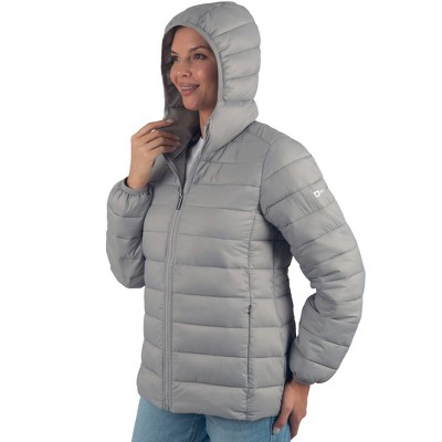 Alpine Swiss Eva Women’s Hooded Puffer Jacket | Lightweight Down Alternative Coat | Warm Water-Resistant Packable Winter Outerwear with Zip Pockets — фото 8