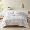Ink+Ivy 3pc Salar Printed Coverlet Set with Trims Brown/Off White/Gray - 4 of 4