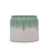 Syemin Planters Set of 2 Gradient Ceramic Flowerpot, Indoor and Outdoor Modern Planter for Patio, Garden, Windowsill, Green, 8.46"*8.46"*7.28" - 4 of 4