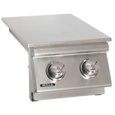 Bull 22,000 BTU Stainless Steel Double Side Burner with Brass Burners