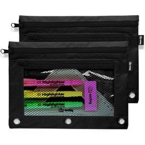 Enday Double Zipper Binder Pencil Pouch - 1 of 4