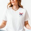 Simply Sage Market Patriotic Bow Star Coquette Short Sleeve Tee - 2 of 4