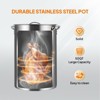 ROVSUN 50QT Turkey Fryer & Seafood Boiler Steamer with 54000 BTU Propane Stove, Stainless Steel Outdoor Deep Fryer with Basket, Thermometer & Hook - 2 of 4