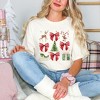 Simply Sage Market Women's Coquette Christmas Collage Short Sleeve Garment Dyed Tee - 2 of 4