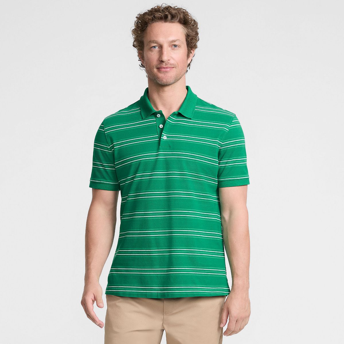 Lands' End Men's Short Sleeve Comfort-First Mesh Polo Shirt - thumbnail 4